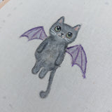 Bat Cat Halloween Decor