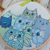 Blue cats art