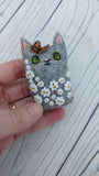 Butterfly cat ornament