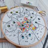 Live life in colour cat hoop