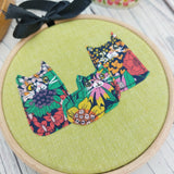 Floral cat art
