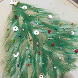 Christmas tree wall decor- handmade Christmas art