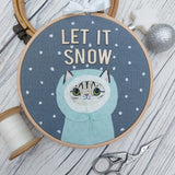 Let it snow - winter wall art