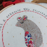 Festive mouse wall decor