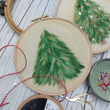 DIY Christmas tree hoop kit