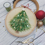 Christmas tree wall decor- handmade Christmas art