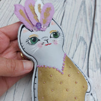 Lola the showcat - fun hanging decoration
