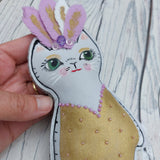 Lola the showcat - fun hanging decoration