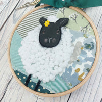 Woolly Sheep hoop art
