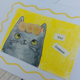 Fun cat greeting cards - ACEO cards