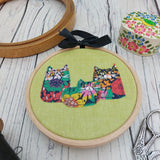 Floral cat art