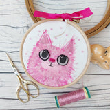 Pink Kitty hoop art