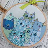 Blue cats art