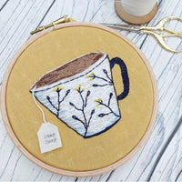 Teacup embroidery