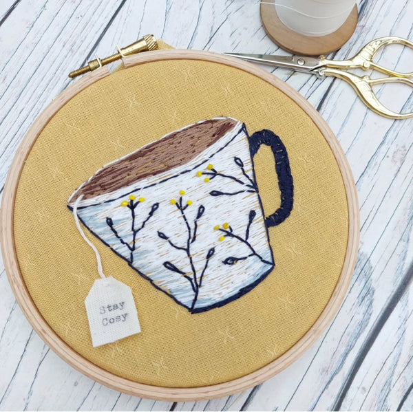 Teacup embroidery