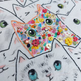 Live life in colour cat hoop