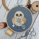 Whimsical owl art