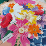 Floral hoop art