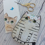 Tabby cat gift set