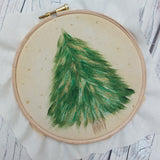 DIY Christmas tree hoop kit