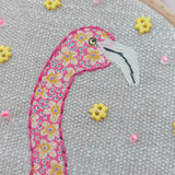 Floral flamingo artwork