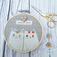 Mrs & Mrs Wedding gift, Cat couple engagement gift