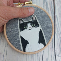 Personalised, hand painted cat portrait. 4" Custom Cat Portrait