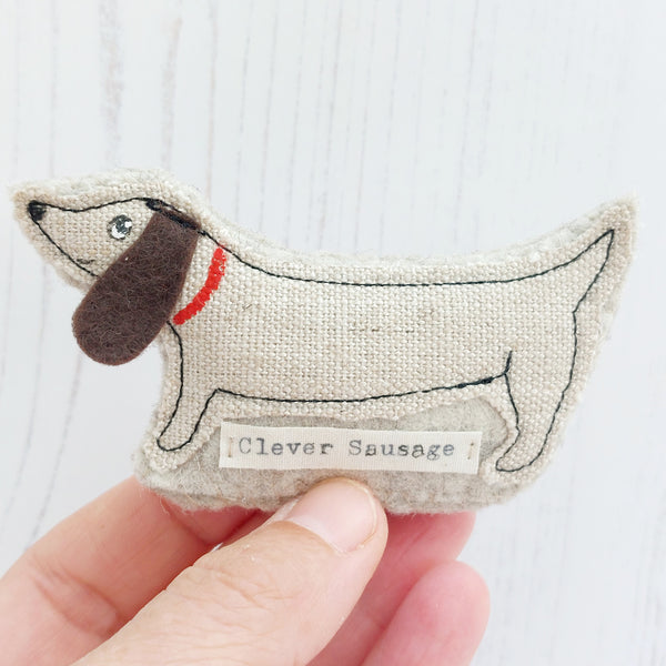 Clever Sausage, cute dachshund minature, celebration sausage dog