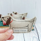 Clever Sausage, cute dachshund minature, celebration sausage dog