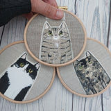 Personalised, hand painted cat portrait. 4" Custom Cat Portrait